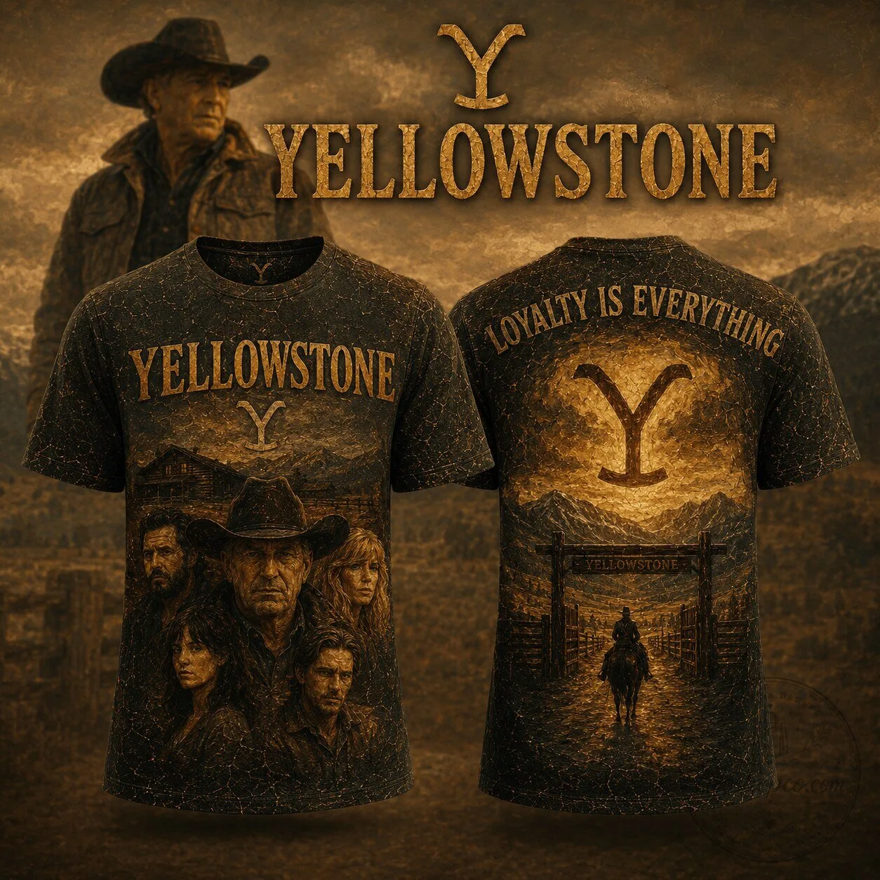Yellowstone TV Show Dutton Ranch Loyalty Is Everything T-Shirt 2 Yellowstone TV Show Dutton Ranch Loyalty Is Everything T-Shirt