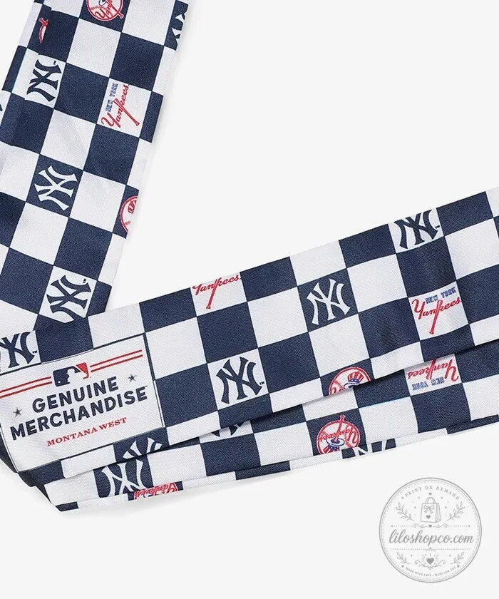 New York Yankees Checkered Pattern Fashion Scarf 21 New York Yankees Checkered Pattern Fashion Scarf