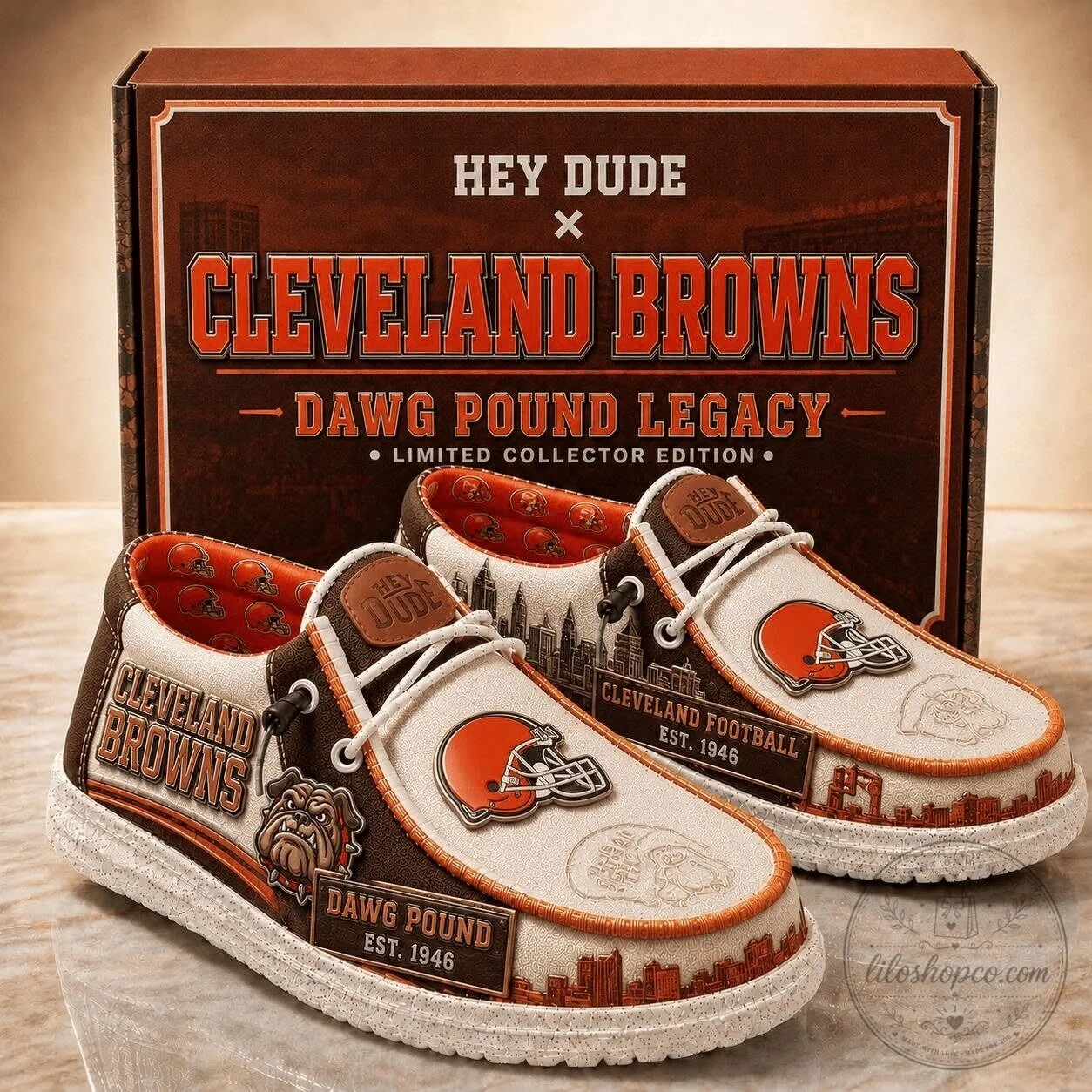 Cleveland Browns Dawg Pound Legacy Limited Collector Edition Shoes