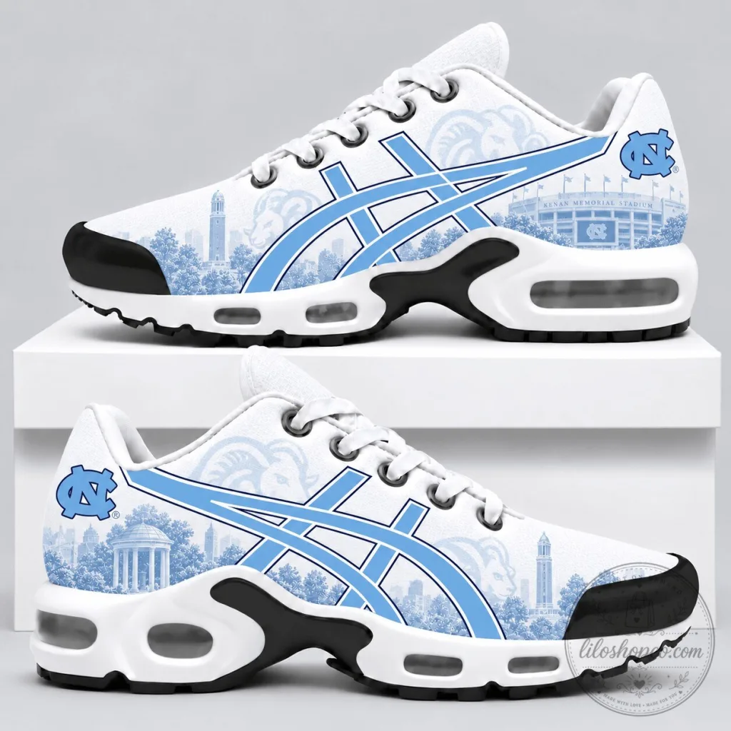 North Carolina Tar Heels University Sports Fan Running Shoes North Carolina Tar Heels University Sports Fan Running Shoes