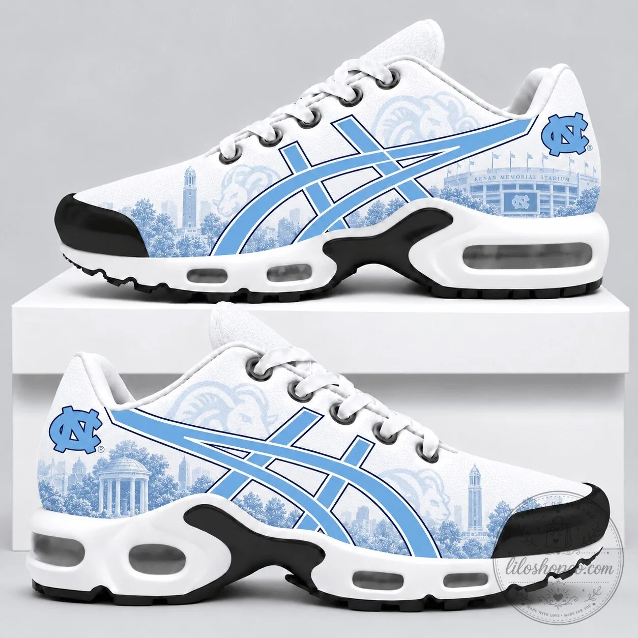 North Carolina Tar Heels University Sports Fan Running Shoes