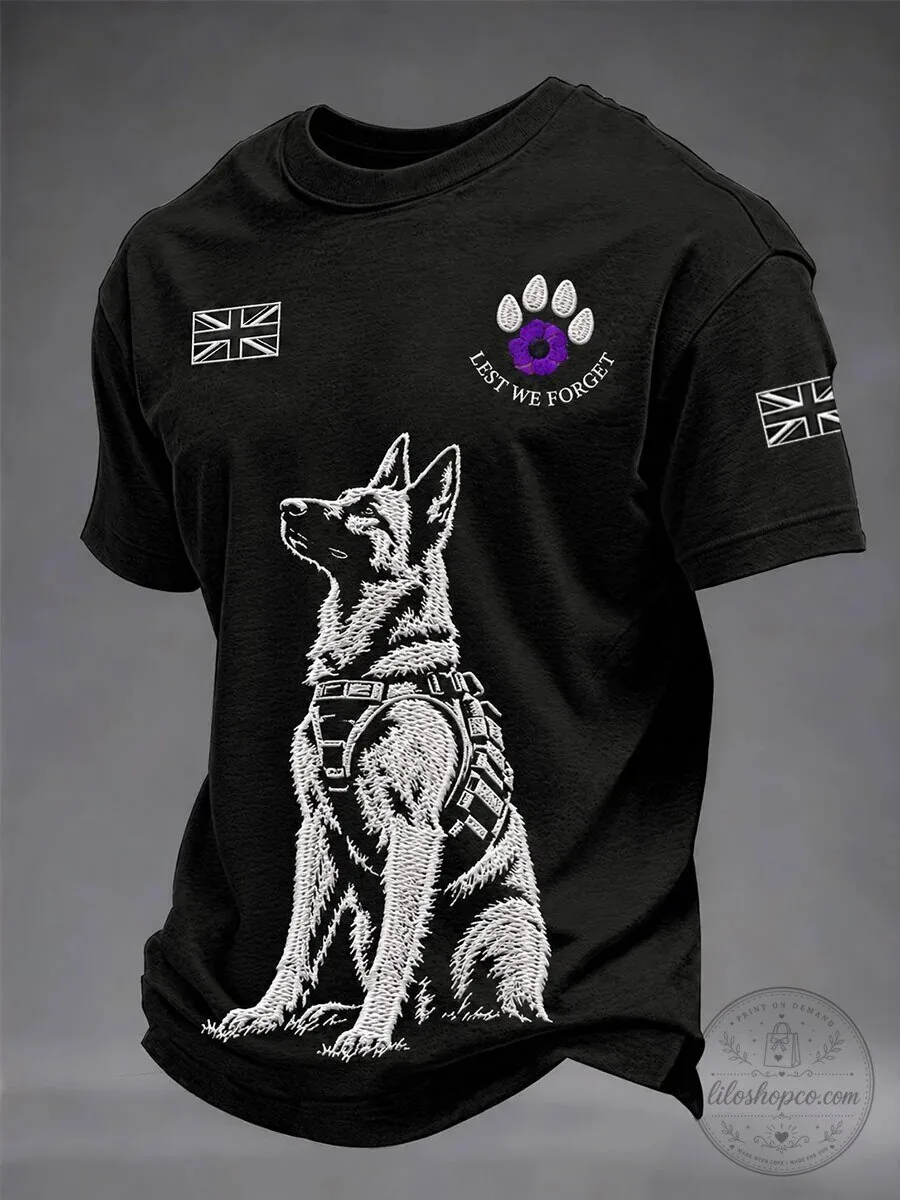 Lest We Forget Military Working Dog Remembrance Day T-Shirt 5 Lest We Forget Military Working Dog Remembrance Day T-Shirt