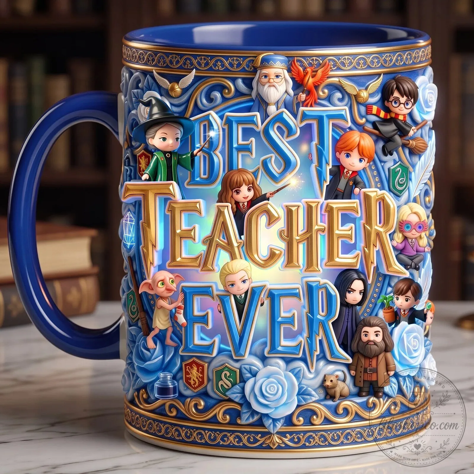 Harry Potter Best Teacher Ever Magical School Mug, Wizarding World Gift