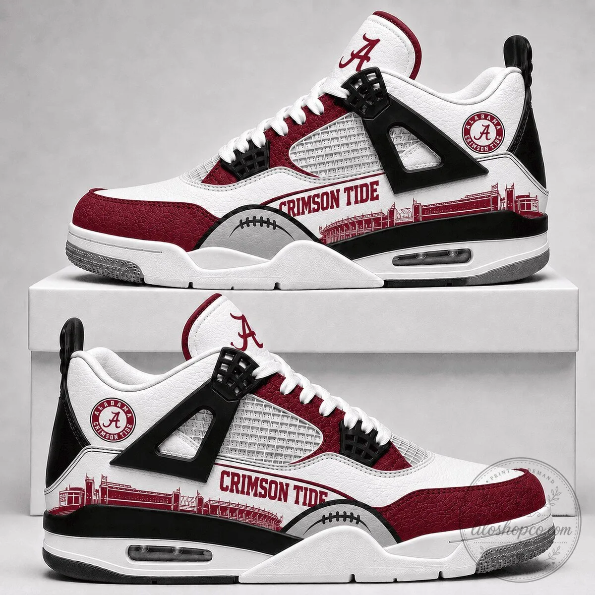 Alabama Crimson Tide Football Team Personalized Shoes