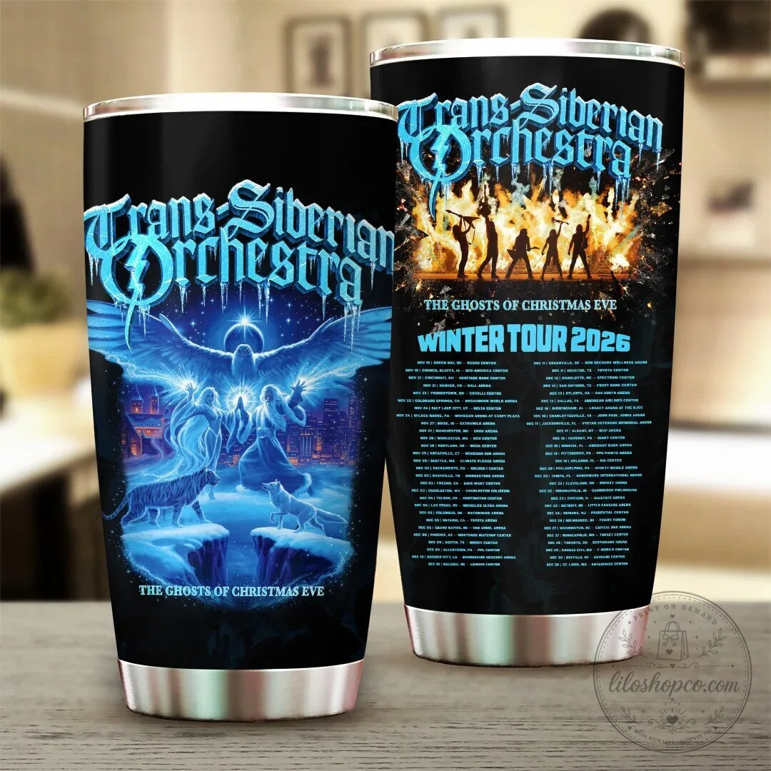 2026 Winter Tour Tumbler for The Ghosts of Christmas Eve by Trans-Siberian Orchestra