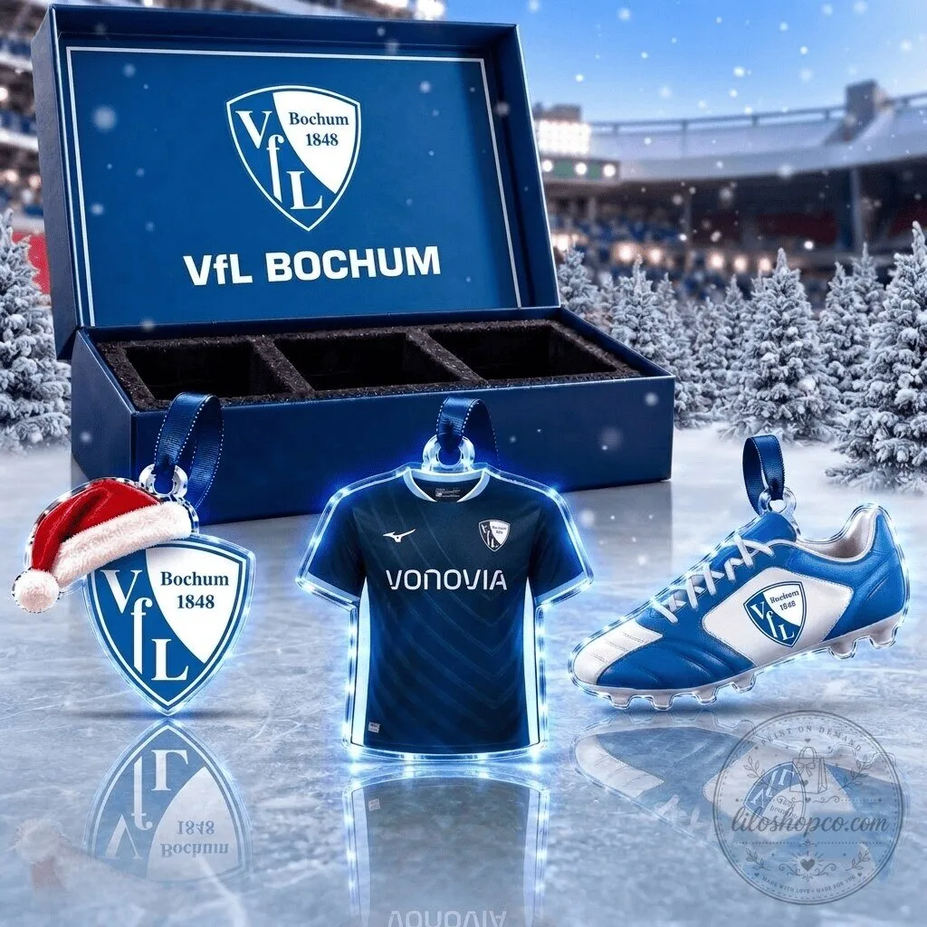 VfL Bochum Bundesliga Football Club Christmas Tree Ornaments Set