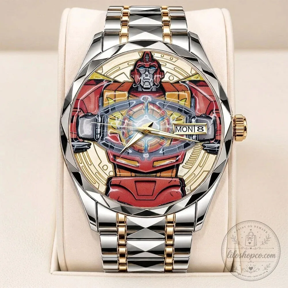 Transformers Hot Rod Autobot Quartz Watch with Stainless Steel Band