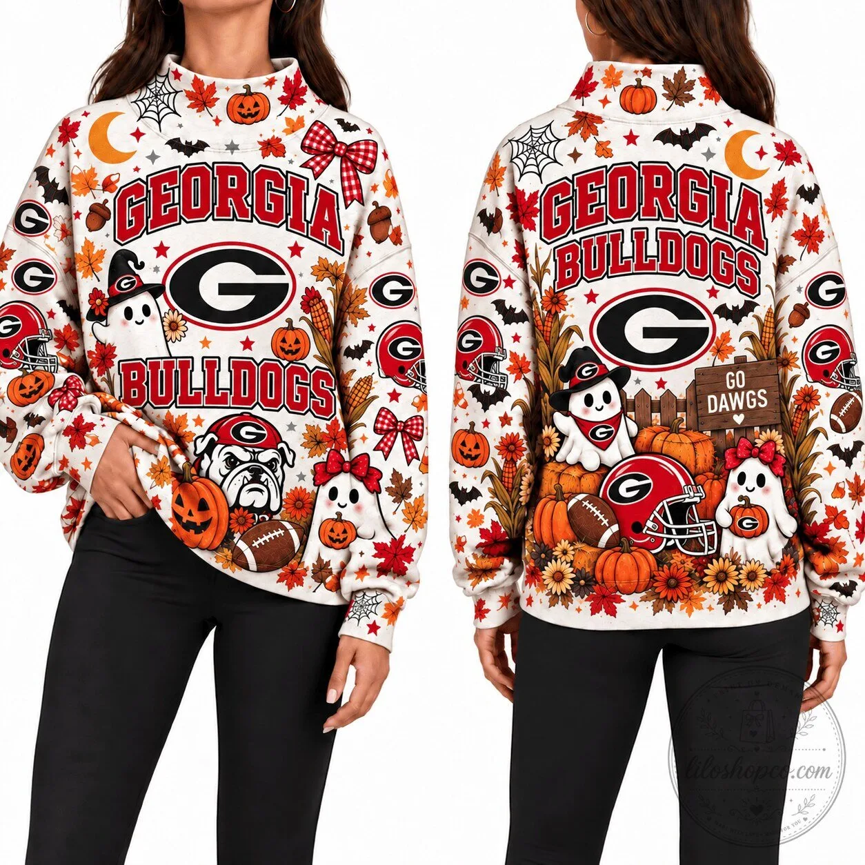 Georgia Bulldogs Halloween Fall Festival Sweatshirt