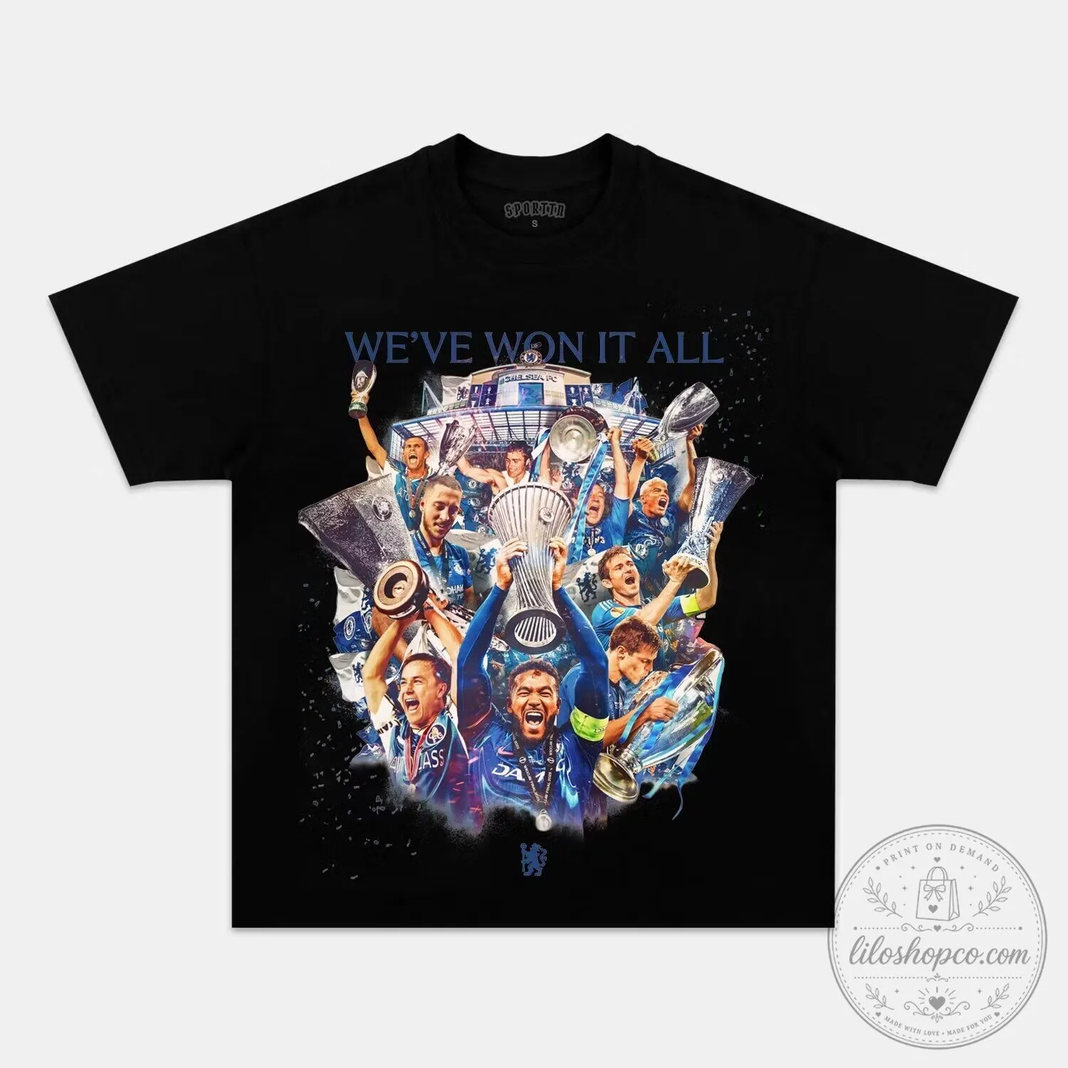 Chelsea Football Club We've Won It All UEFA Champions League T-Shirt
