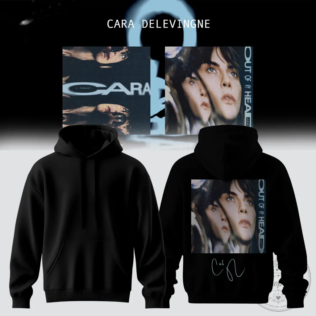 Hoodie featuring Cara Delevingne's design Hoodie featuring Cara Delevingne's design