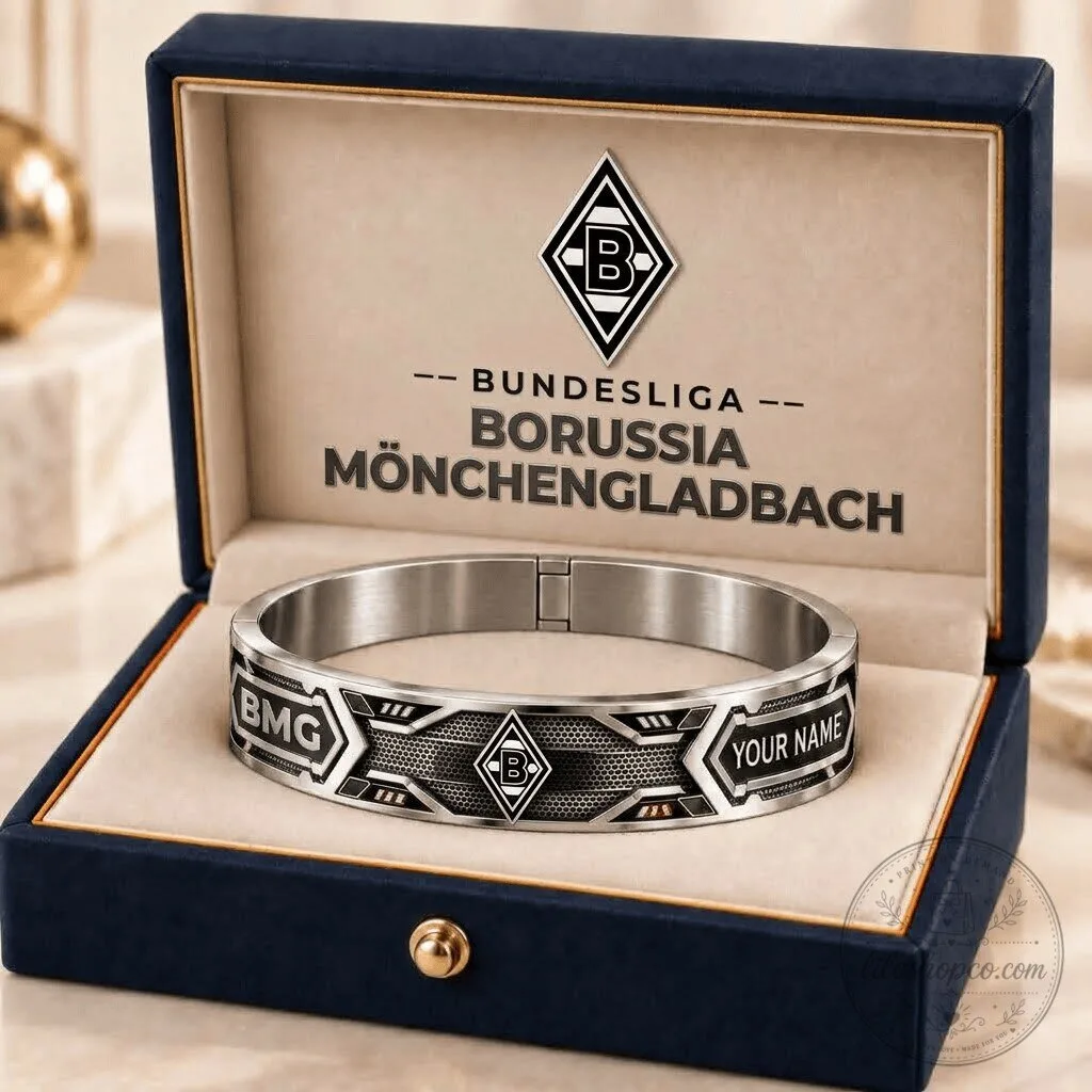 Borussia Monchengladbach Bundesliga Personalized Stainless Steel Bracelet