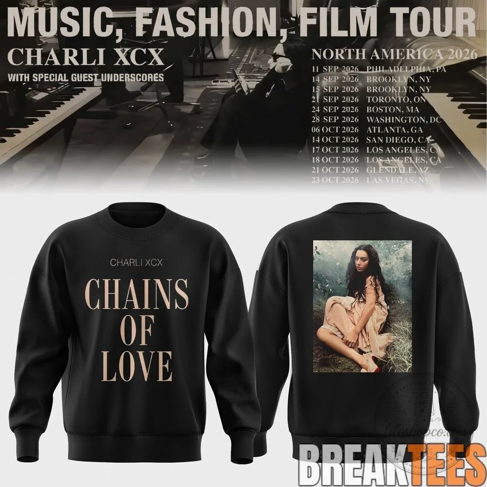 Charli XCX Chains of Love Music Tour 2026 Sweatshirt