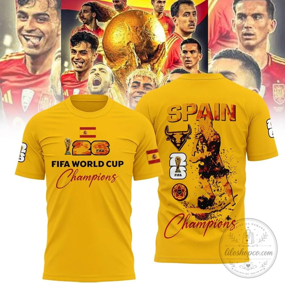 Spain FIFA World Cup Champions Soccer Fan T-Shirt