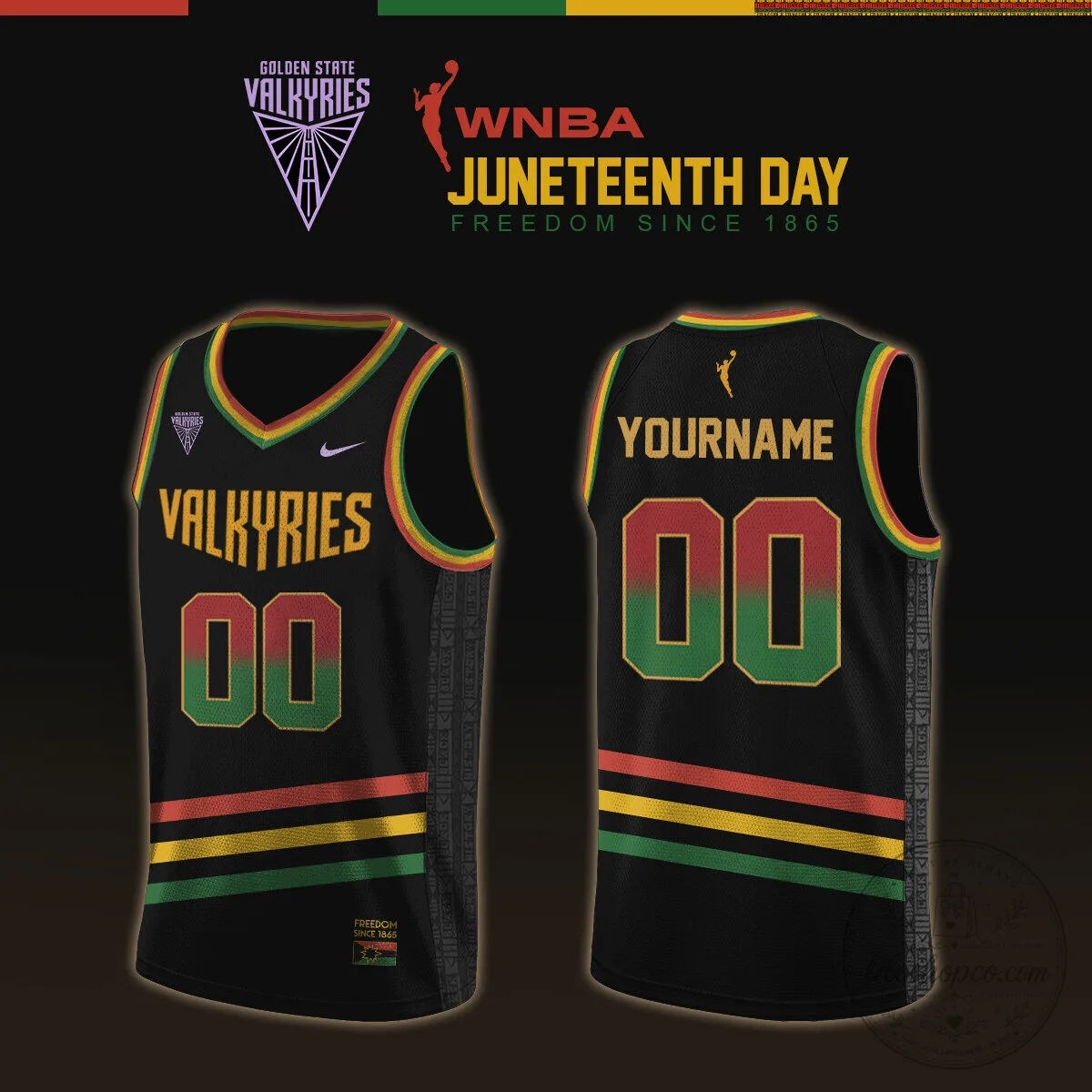 Golden State Valkyries 2026 WNBA x Juneteeth Day Jersey Limited Edition 2 Golden State Valkyries 2026 WNBA x Juneteeth Day Jersey Limited Edition