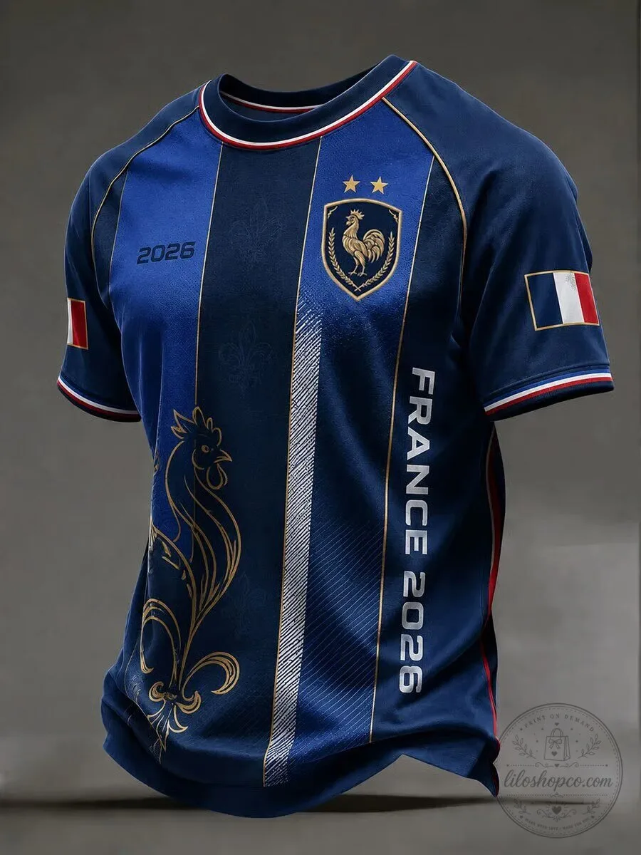 France Football 2026 National Team Blue Soccer Jersey