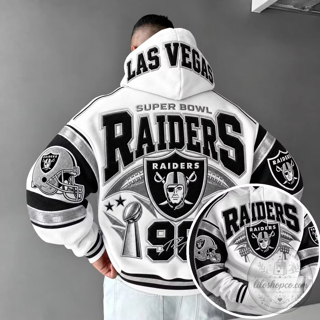 Las Vegas Raiders Super Bowl 1990 Football Team Fan Hoodie