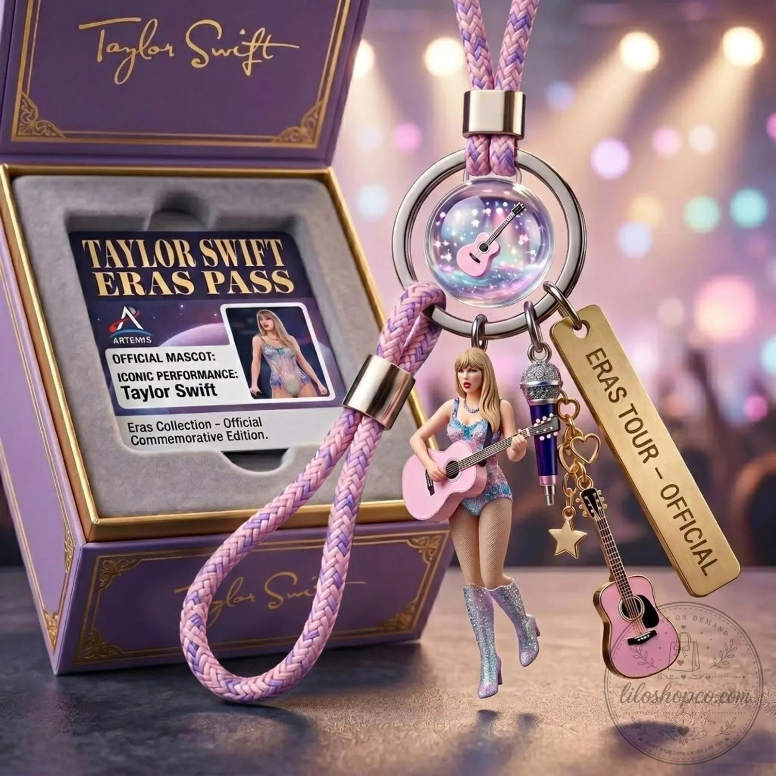 Taylor Swift The Eras Tour Official Commemorative Edition Keychain