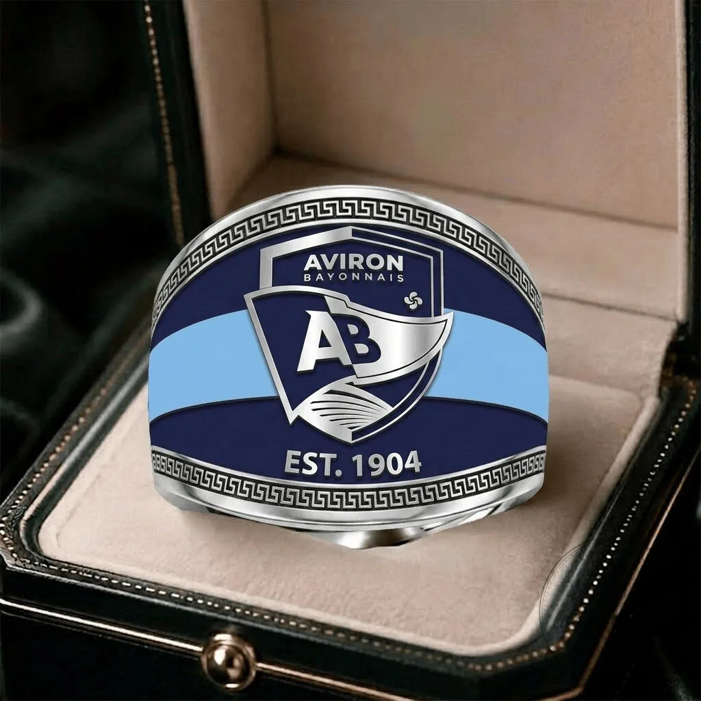 Aviron Bayonnais Rugby Club Est 1904 Personalized Ring
