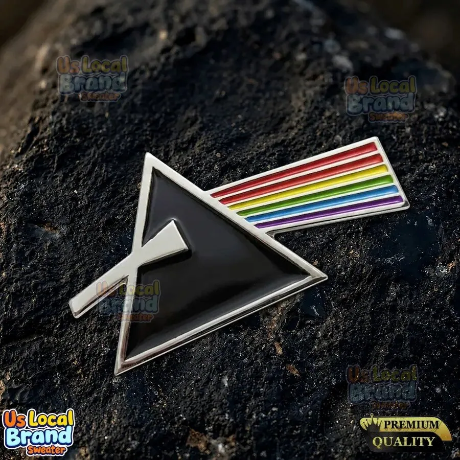 Pink Floyd Dark Side Of The Moon Prism Rainbow Music Band Enamel Pin