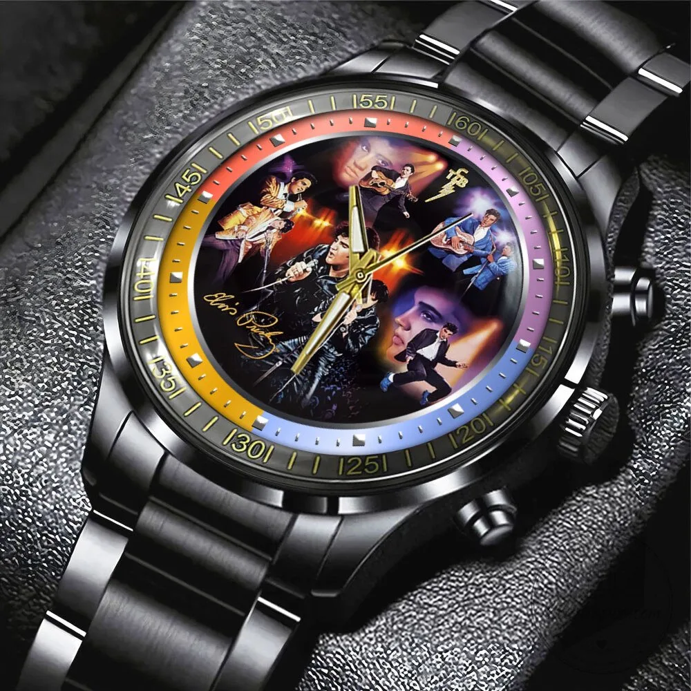 Elvis Presley Musical Legend Stainless Steel Wristwatch
