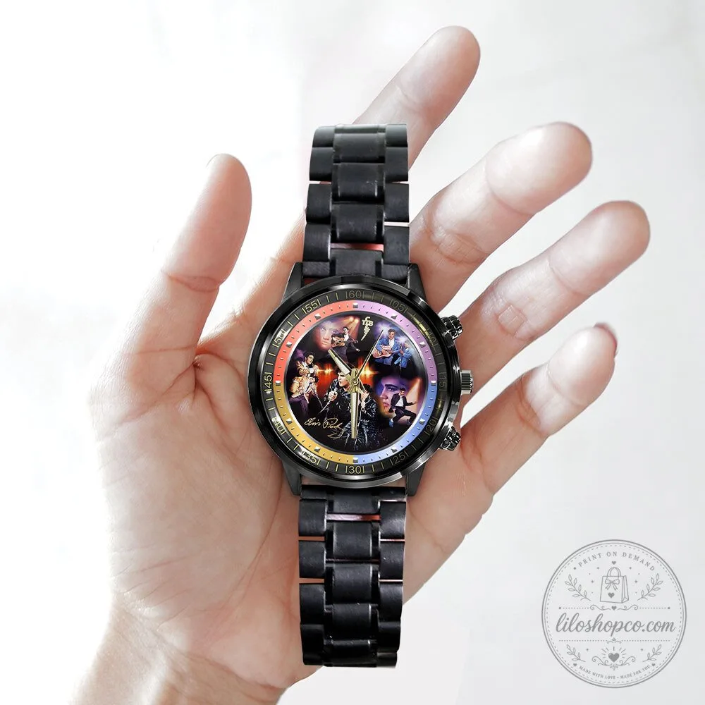 Elvis Presley Musical Legend Stainless Steel Wristwatch 10 Elvis Presley Musical Legend Stainless Steel Wristwatch