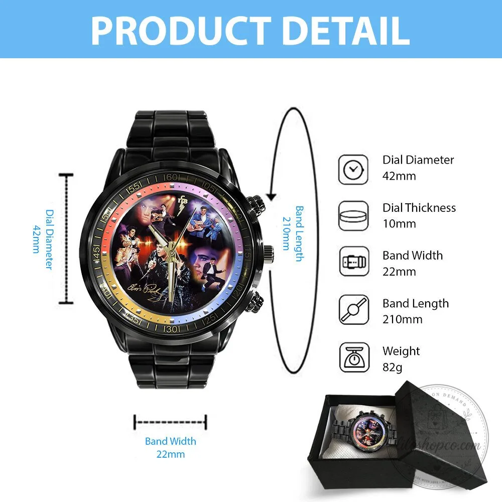 Elvis Presley Musical Legend Stainless Steel Wristwatch 11 Elvis Presley Musical Legend Stainless Steel Wristwatch