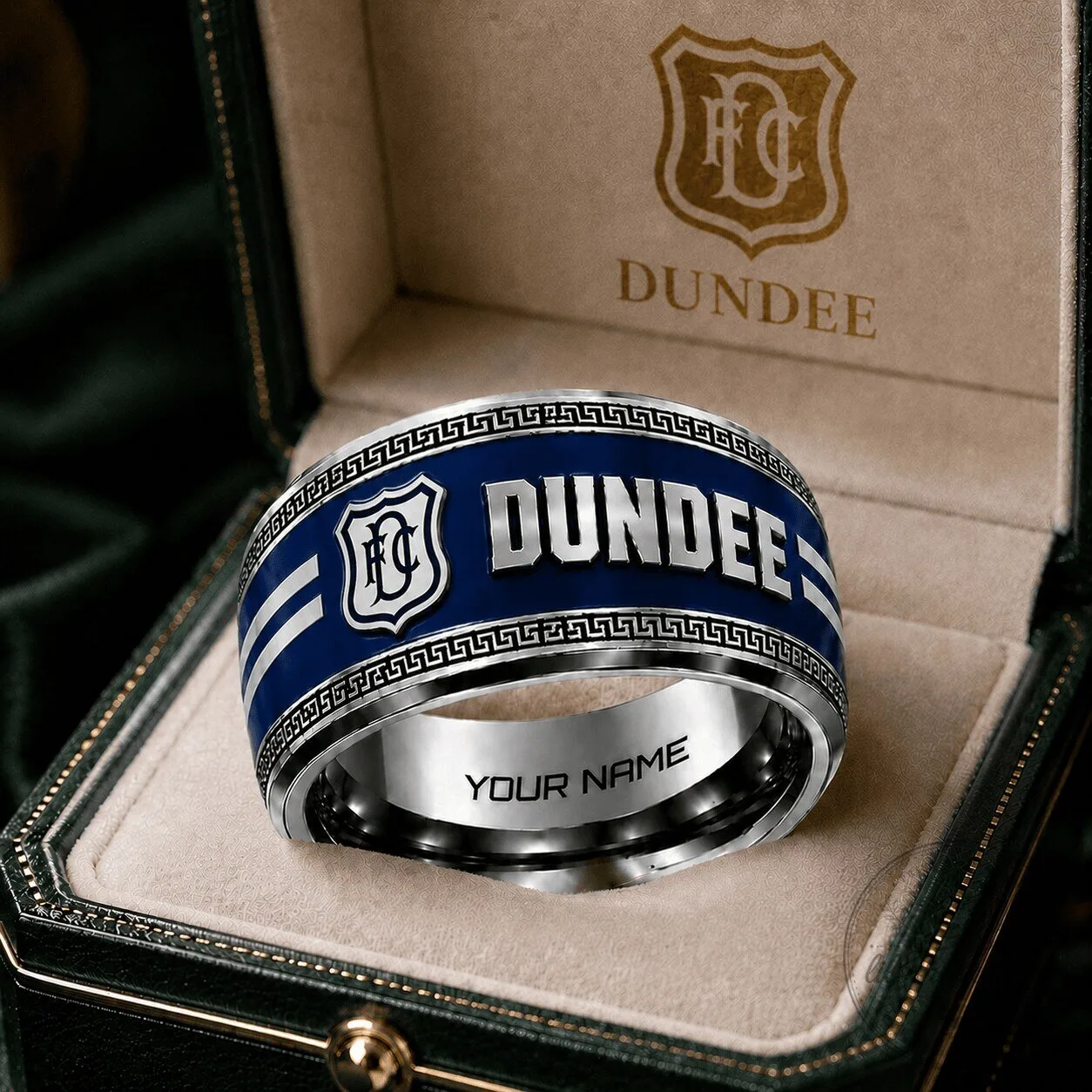 Dundee Football Club Scottish Premiership Custom Name Fan Ring