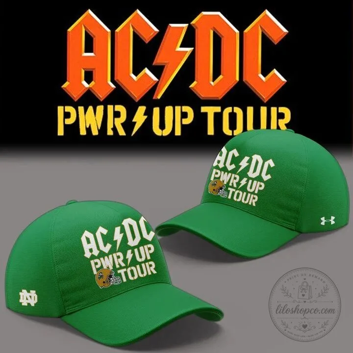Notre Dame Football AC/DC Power Up Tour 2026 Green Jersey 10 Notre Dame Football AC/DC Power Up Tour 2026 Green Jersey