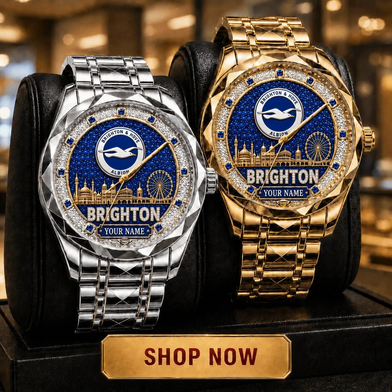 Brighton & Hove Albion Football Club Cityline Men's Luxury Custom Watch