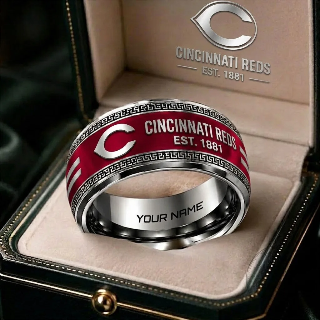 Cincinnati Reds Major League Baseball Personalized Engraved Ring