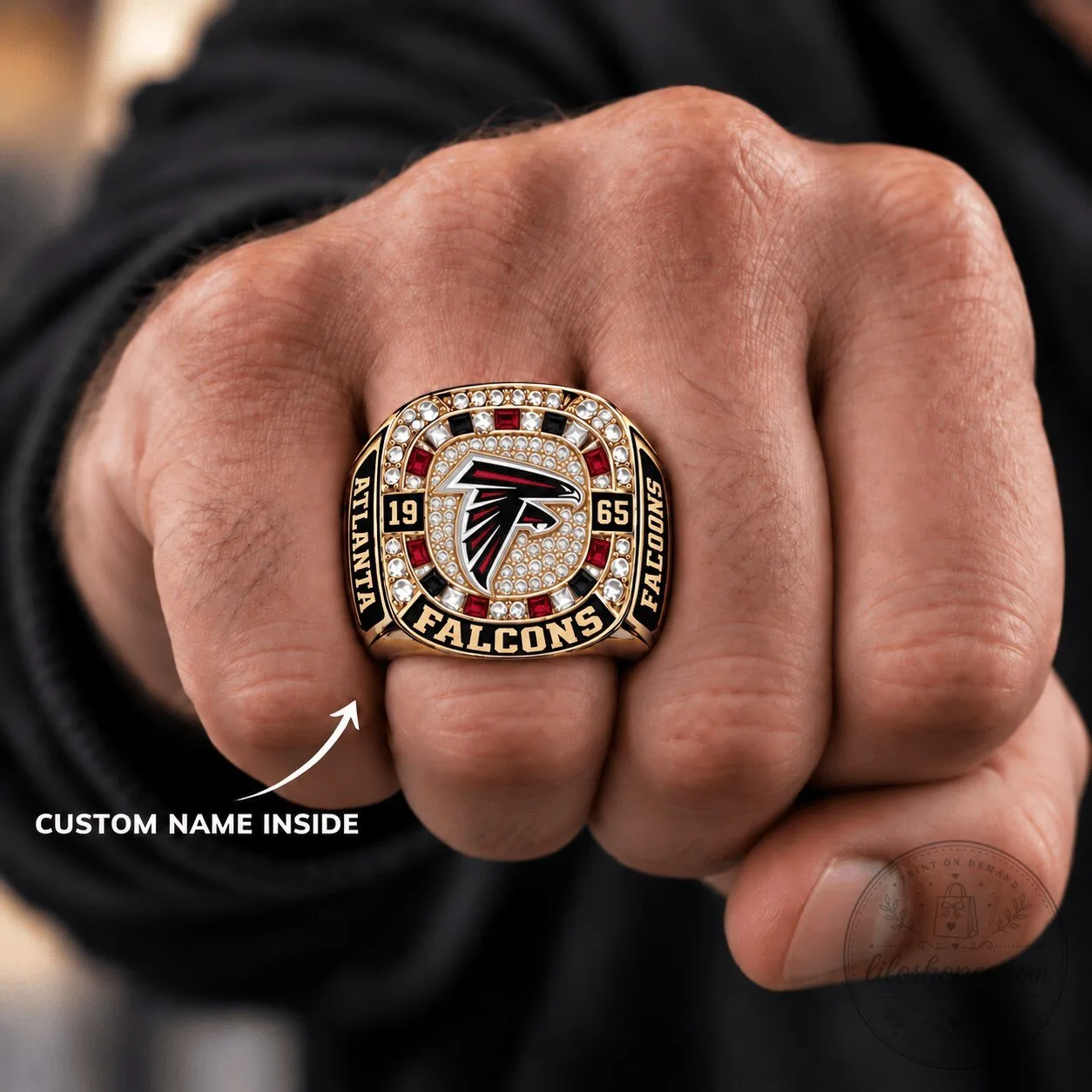 Atlanta Falcons Super Bowl Championship Ring Custom Engraved
