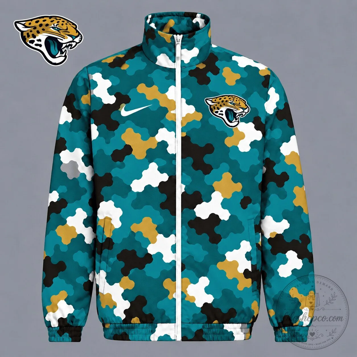 Jacksonville Jaguars NFL Game Day Camouflage Full-Zip Jacket