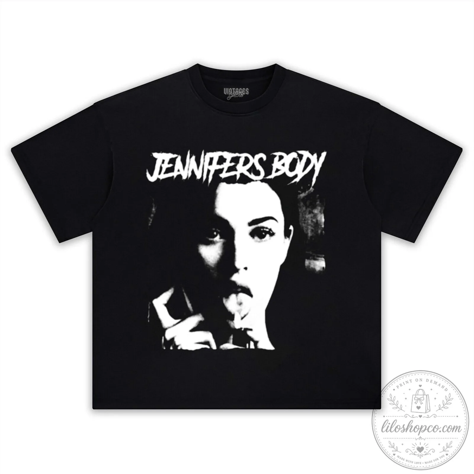 Megan Fox Jennifer's Body Movie Poster Black T-Shirt 7 Megan Fox Jennifer's Body Movie Poster Black T-Shirt