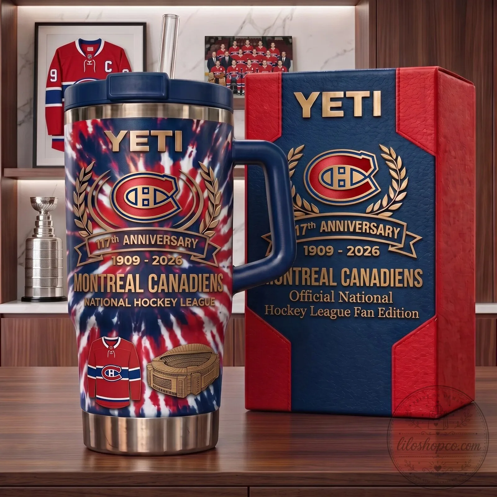 Montreal Canadiens 117th Anniversary National Hockey League Tumbler